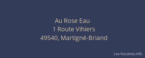 Au Rose Eau