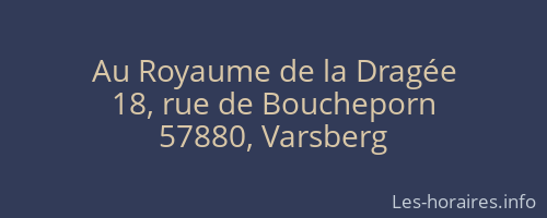 Au Royaume de la Dragée