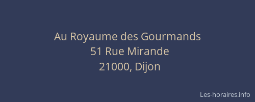 Au Royaume des Gourmands