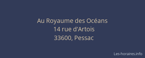 Au Royaume des Oc&eacute;ans