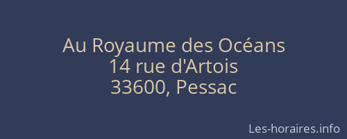Au Royaume des Océans