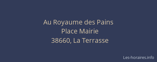 Au Royaume des Pains