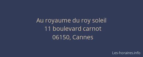Au royaume du roy soleil