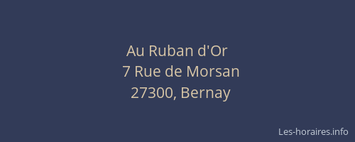 Au Ruban d'Or