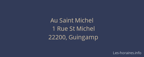 Au Saint Michel