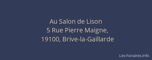 Au Salon de Lison