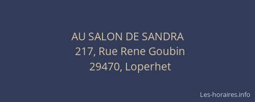 AU SALON DE SANDRA
