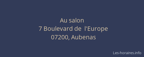 Au salon