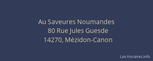 Au Saveures Noumandes