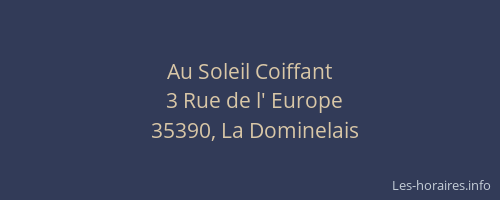 Au Soleil Coiffant