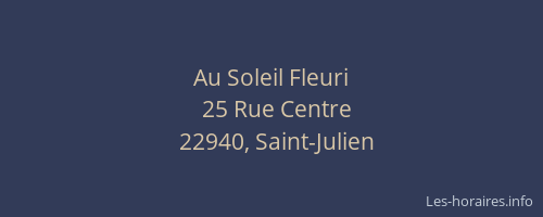 Au Soleil Fleuri