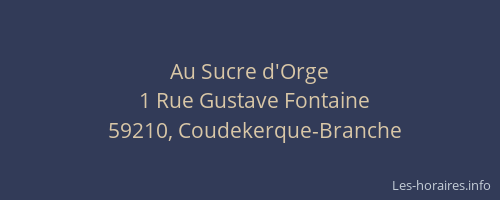 Au Sucre d'Orge