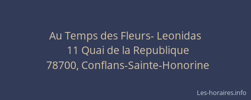 Au Temps des Fleurs- Leonidas