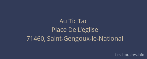 Au Tic Tac