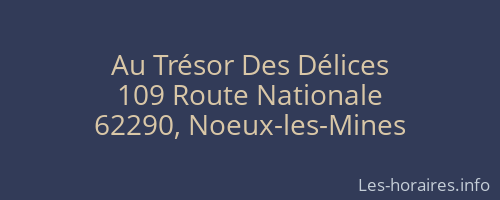 Au Trésor Des Délices