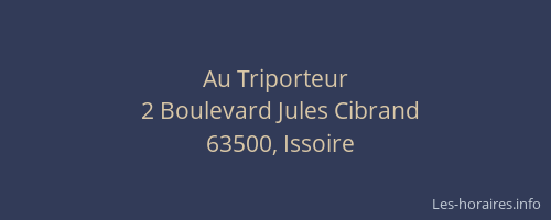 Au Triporteur