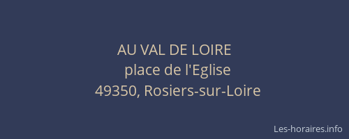 AU VAL DE LOIRE