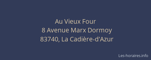 Au Vieux Four