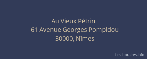 Au Vieux Pétrin