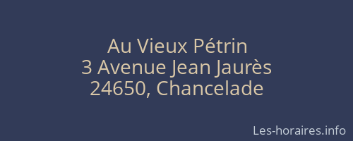 Au Vieux Pétrin