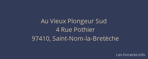 Au Vieux Plongeur Sud