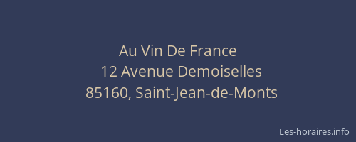 Au Vin De France