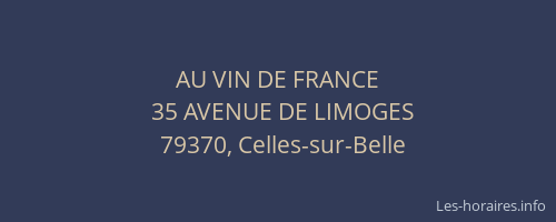 AU VIN DE FRANCE