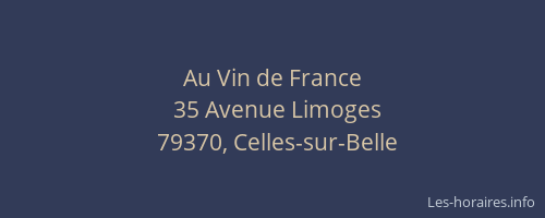 Au Vin de France