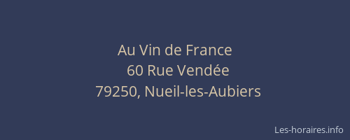 Au Vin de France