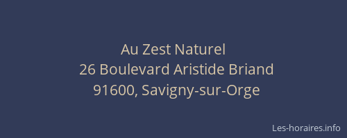 Au Zest Naturel