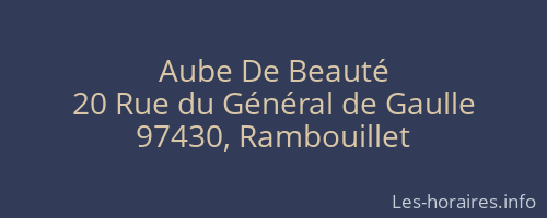 Aube De Beauté