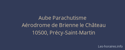 Aube Parachutisme