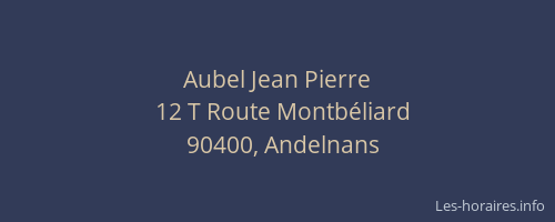 Aubel Jean Pierre