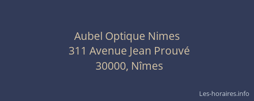 Aubel Optique Nimes