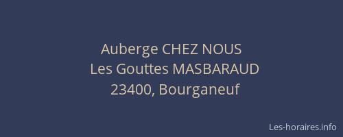 Auberge CHEZ NOUS