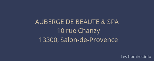 AUBERGE DE BEAUTE & SPA