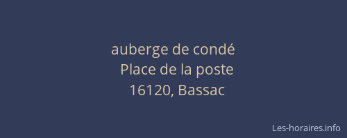 auberge de condé