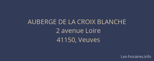 AUBERGE DE LA CROIX BLANCHE