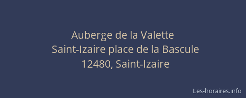 Auberge de la Valette