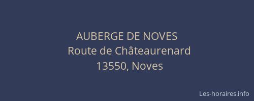 AUBERGE DE NOVES