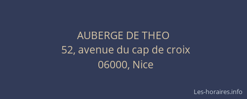 AUBERGE DE THEO