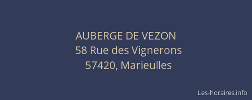 AUBERGE DE VEZON