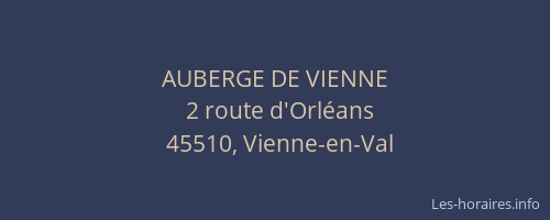 AUBERGE DE VIENNE