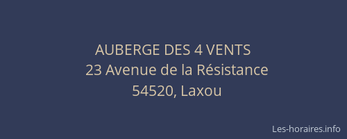 AUBERGE DES 4 VENTS