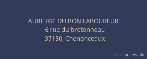 AUBERGE DU BON LABOUREUR