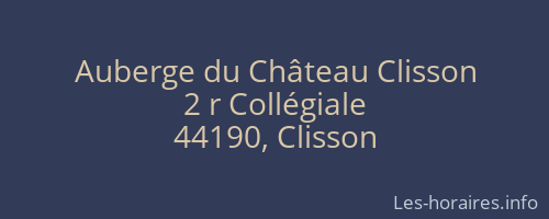 Auberge du Château Clisson