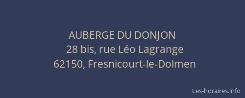 AUBERGE DU DONJON