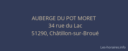 AUBERGE DU POT MORET
