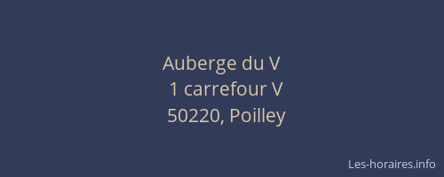 Auberge du V