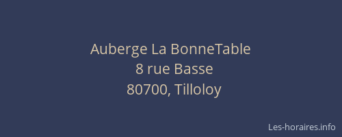 Auberge La BonneTable